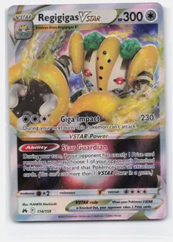REGIGIGAS VSTAR 114/159 HOLO RARE VSTAR CROWN ZENITH POKEMON NEAR MINT - Image 2