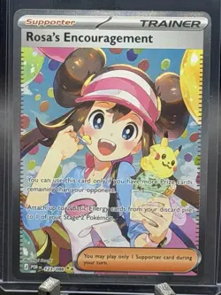 Pokemon TCG - Rosa's Encouragement 123/088 SIR Illustration Perfect Order | NM - Image 1