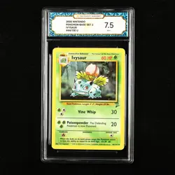 TQG 7.5 NM+ 2000 Pokemon ENG Ivysaur #44/130 U - Image 1