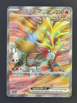 Pokemon TCG Gouging Fire ex Full Art - 188/162 - SV05: Temporal Forces - Image 1