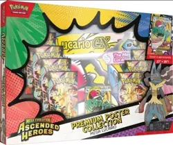 Pokemon Ascended Heroes Premium Poster Collection Mega Lucario EX SEALED - Image 1