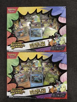 Pokemon Ascended Heroes First Partner Deluxe Pin Collection - 10 Packs (2 Boxes) - Image 1
