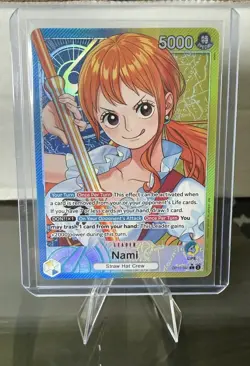 One Piece CCG Nami OP11-041 Leader English Edition Alt Art *(See Description) - Image 1