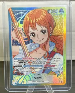 One Piece CCG Nami OP11-041 Leader English Edition Alt Art *(See Description) - Image 3