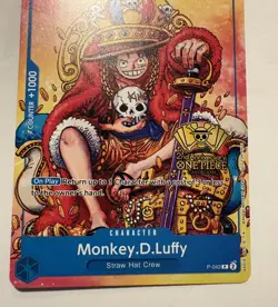 Monkey.D.Luffy (2nd Anniversary Stamped Promo) P-043 - One Piece TCG - English - Image 4