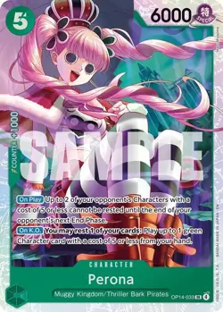 One Piece English - Perona - OP14-033 - SR - NM - Image 1