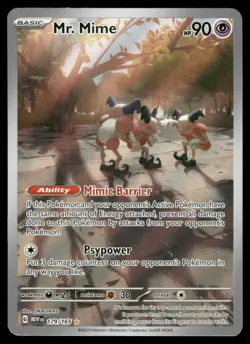 Pokemon Cards Mr. Mime 179/165 151 Illustration Rare NM *2 - Image 1