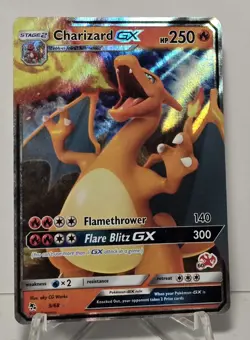 Charizard GX 9/68 Holo Rare Full Art Pokemon TCG Card NM/M - Image 1
