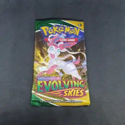 Evolving Skies Booster Pack EMPTY Pokemon Card TCG 2021 Sylveon art work - Image 3