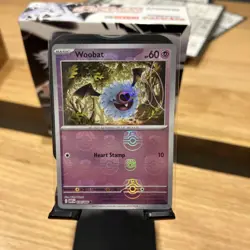Woobat Masterball Holo 036/086 Pokemon Card White Flare NM English Ball 36/86 - Image 1