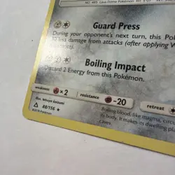 Heatran 88/156 Holo Promo Ultra Prism Stamped Sun & Moon Pokemon Card 2018 - Image 5