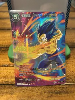 Vegeta Strength of Legends Alternate Art Foil Card Dragon Ball Super Game - Image 1