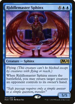 Magic the Gathering (mtg): M20: Riddlemaster Sphinx (x 4) - Rare - Image 1