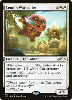 Magic the Gathering (mtg): SLD: Leonin Warleader - Rare - Image 1