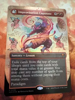Improvisation Capstone (Borderless) Secrets of Strixhaven Foil - Image 1