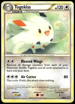 Togekiss 9/90 Rare HGSS Undaunted Pokemon MP - Image 1