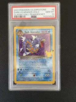 2021 Pokemon Celebrations Dark Gyarados Holo PSA Gem Mint 10 - Image 1