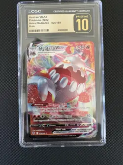 Pokemon TCG Heatran VMAX Astral Radiance Holo Ultra Rare Card CGC Pristine 10 - Image 1