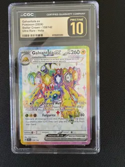 2024 Pokemon Galvantula ex Stellar Crown CGC Pristine 10 - Image 1