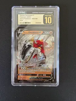 2022 Pokemon Hisuian Decidueye V Astral Radiance CGC Pristine 10 - Image 1