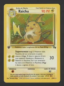 Raichu Holo Fossil 1a Edizione 14/62 ITA - Carta Pokemon Rara Olografica - Image 1