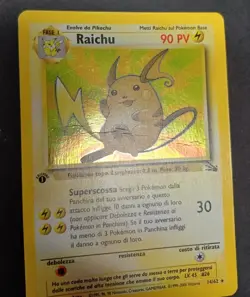 Raichu Holo Fossil 1a Edizione 14/62 ITA - Carta Pokemon Rara Olografica - Image 2