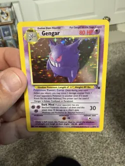 Pokemon Gengar Fossil 5/62 Holo Rare- LP - Image 2