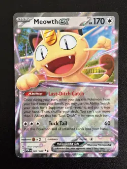 Meowth ex 062/088 Me03: Perfect Order Double Rare Pokemon Card - Image 1