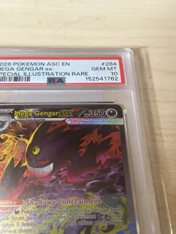 🚨2026 POKEMON ASC EN-ASCENDED HEROES #284 MEGA GENGAR EX PSA 10🔥 - Image 3