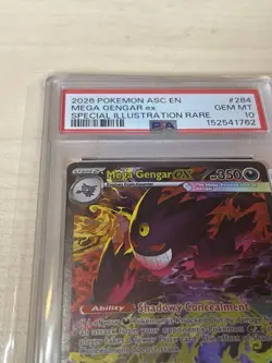 🚨2026 POKEMON ASC EN-ASCENDED HEROES #284 MEGA GENGAR EX PSA 10🔥 - Image 4