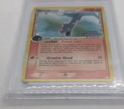 2006 POKEMON EX HOLON PHANTOMS #35 AERODACTYL-REVERSE FOIL PSA 5 - Image 3