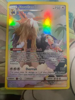 Stoutland 248/236 Secret Rare Cosmic Eclipse Pokemon Holo Lightly Played - Image 1