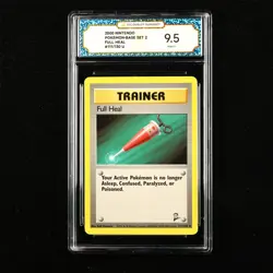 TQG 9.5 MINT+ 2000 Pokemon ENG Full Heal #111/130 U - Image 1