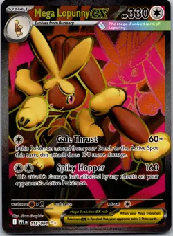 Mega Lopunny ex 115/094 - ME02: Phantasmal Flames Pokemon TCG NM - Image 1