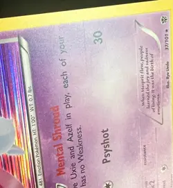 Pokemon TCG Mesprit Black & White Plasma Blast 37/101 Rare Holo - Near Mint - Image 3