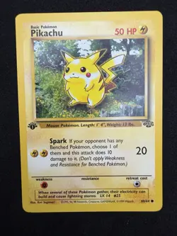 Jungle Pikachu 60/64 Common Pokemon 1st Edition NM - Image 1
