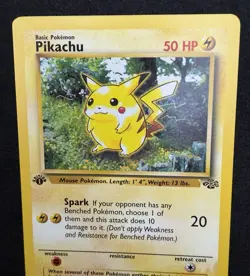 Jungle Pikachu 60/64 Common Pokemon 1st Edition NM - Image 5