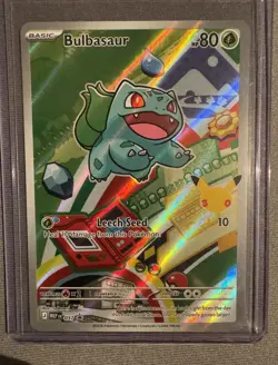 Pokemon First Partner Illustration Bulbasaur #37 Black Star Promo Pokemon - Image 1