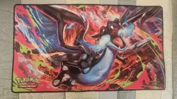 Pokemon Phantasmal Flames Charizard MEGA X UPC Play Mat Rubber Playmat - Image 1