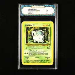 TQG 9 MINT 2000 Pokemon ENG Nidoran #82/130 C - Image 1