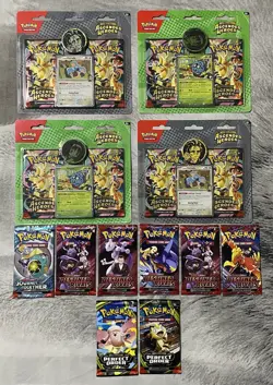 Pokemon TCG Ascended Heroes blister pack X4 Ascended Heroes Destined Rivals lot - Image 1