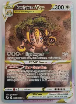 Regigigas VSTAR GG55/GG70 Pokemon Crown Zenith: Galarian Gallery Holo NM - Image 1