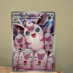 Pokemon TCG Phantasmal Flames Wigglytuff 105/094 Illustration Rare Near Mint - Image 1