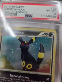 2011 POKEMON CALL OF LEGENDS UMBREON #22 HOLO PSA 8 NM #113346290 (SWIRL) - Image 4
