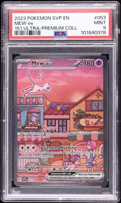 2023 Pokemon Scarlet & Violet Promo 151 Ultra Premium Full Art Mew ex #53 PSA 9 - Image 1