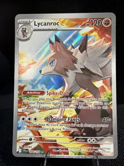 Pokemon TCG - Lycanroc 166/159 Sv09: Journey Together Holo - Image 1