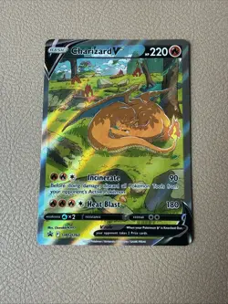 Pokemon Charizard V Ultra-Premium Coll. Full Alt Art Black Star Promo SWSH260 - Image 1