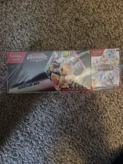 NEW Pokemon Prismatic Evolutions Suprise Box And Booster Bundle Combo - Image 1