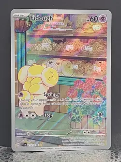 Pokemon TCG - Fidough 213/198 SV01 Illustration Rare Full Art Holo English 2023 - Image 1