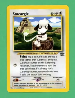 Smeargle Pokemon WOTC Black Star Promo #32 NM - Image 1